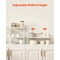 2 Tier Expandable and Adjustable Kitchen Counter Shelf Organizer Stackable Spice Rack